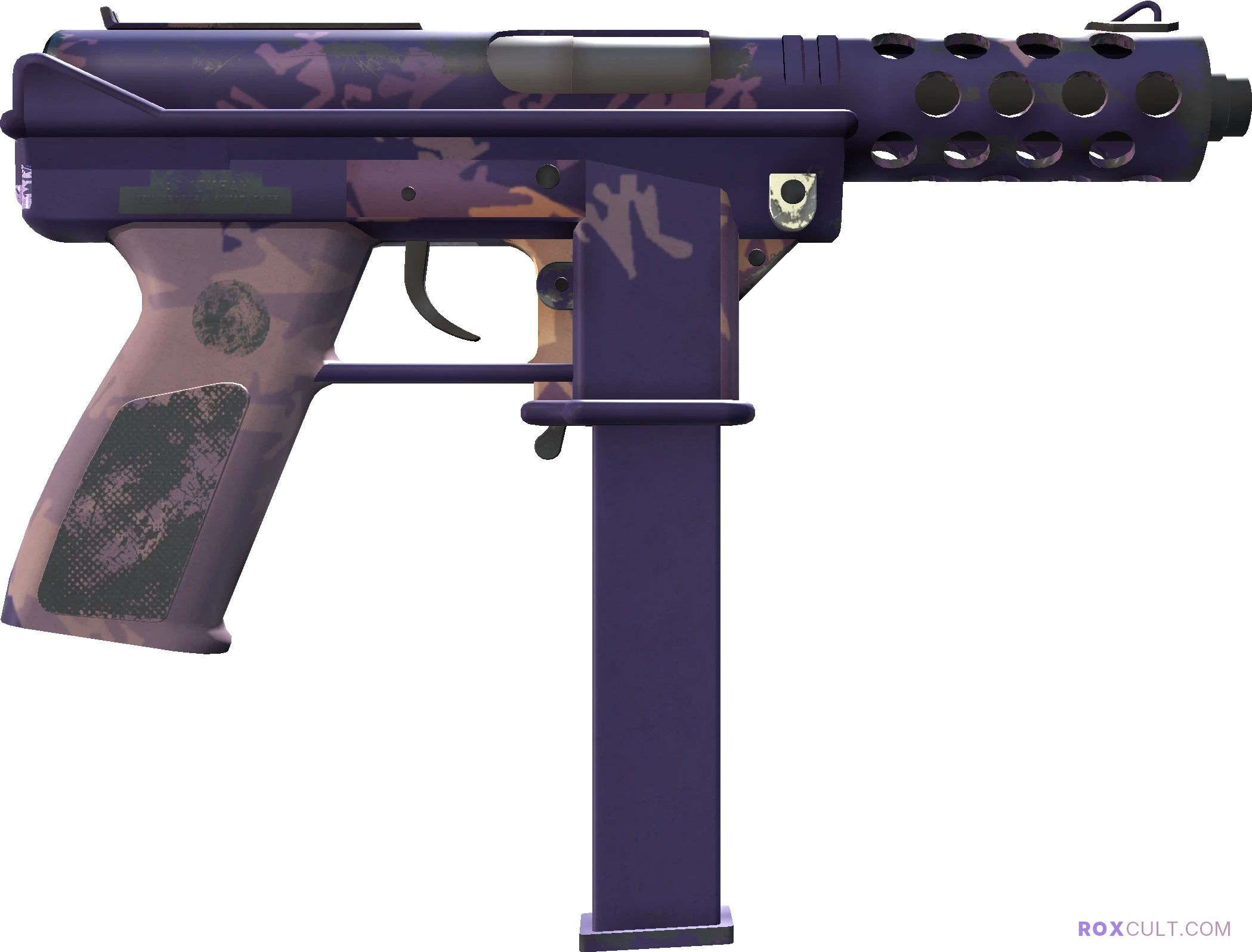 Tec-9 | Sandstorm (Minimal Wear) — rox (Holo) Antwerp 2022 craft, backside view