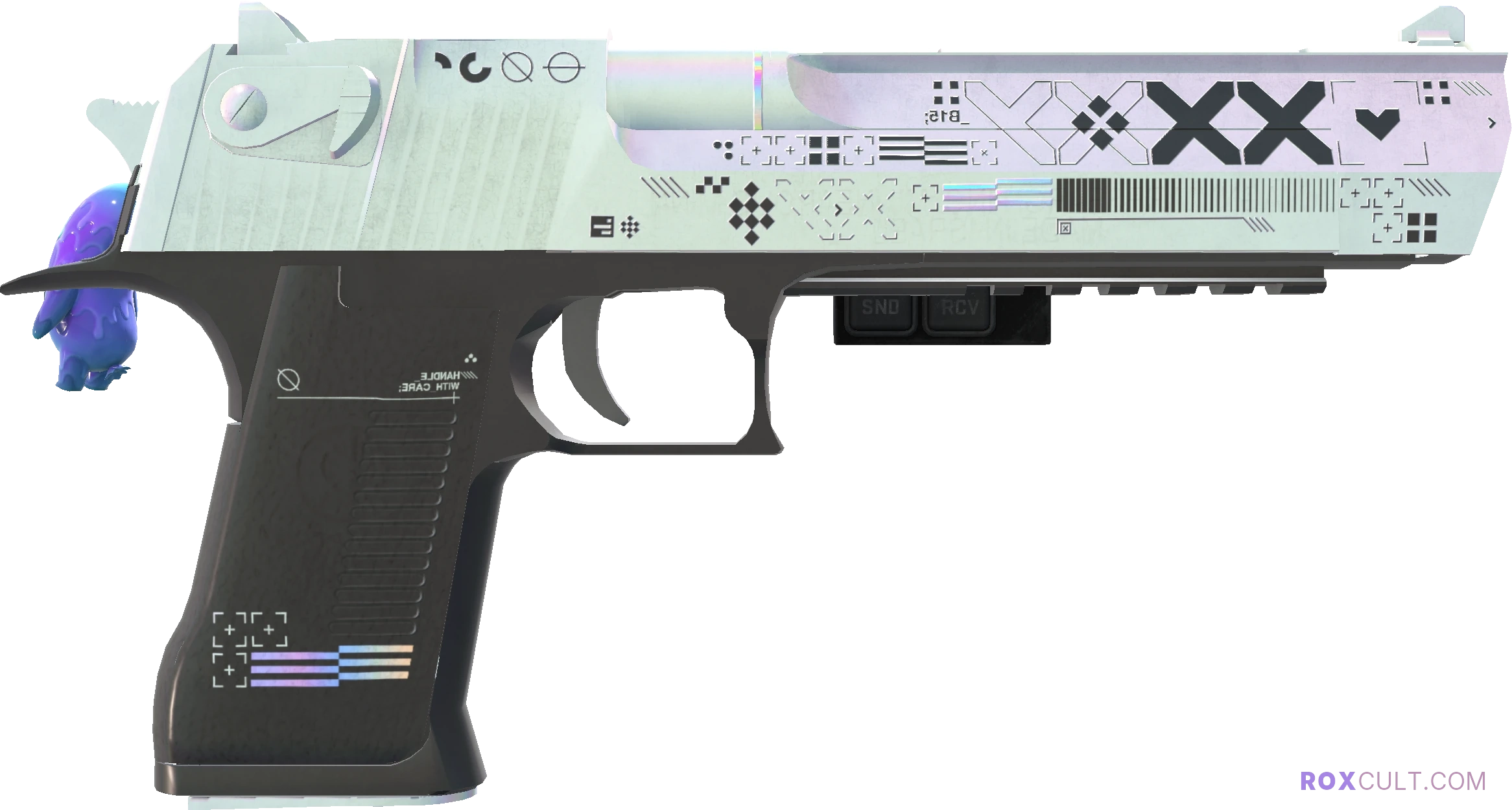 StatTrak™ Desert Eagle | Printstream (Minimal Wear) — rox (Holo) Antwerp 2022 craft, backside view