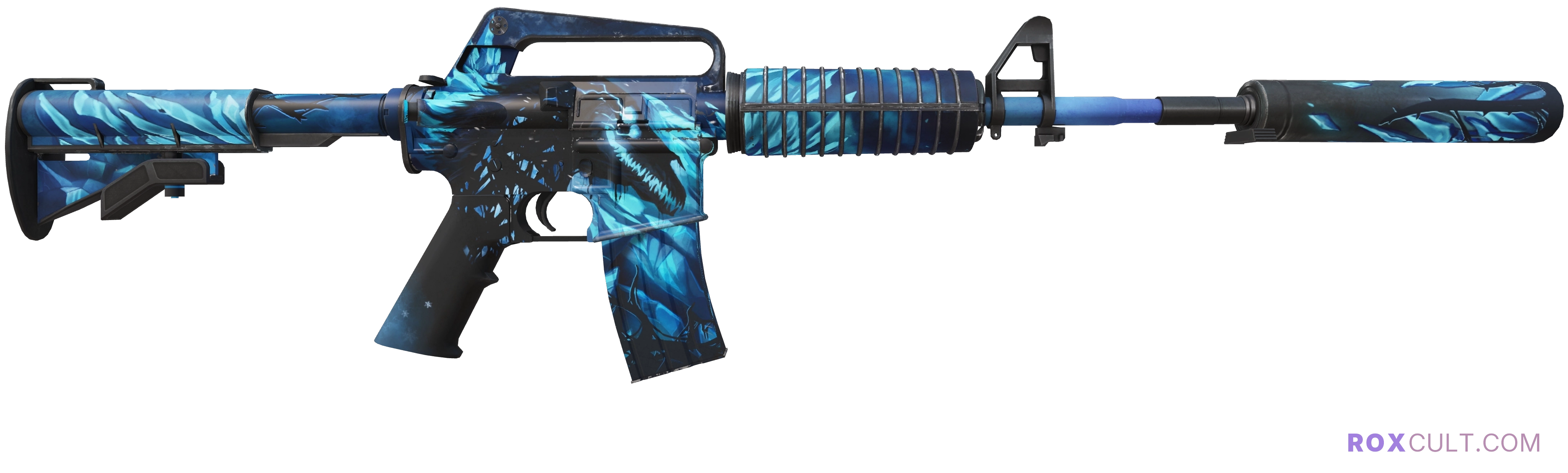 StatTrak™ M4A1-S | Nightmare (Factory New) — rox (Holo) Antwerp 2022 craft, backside view