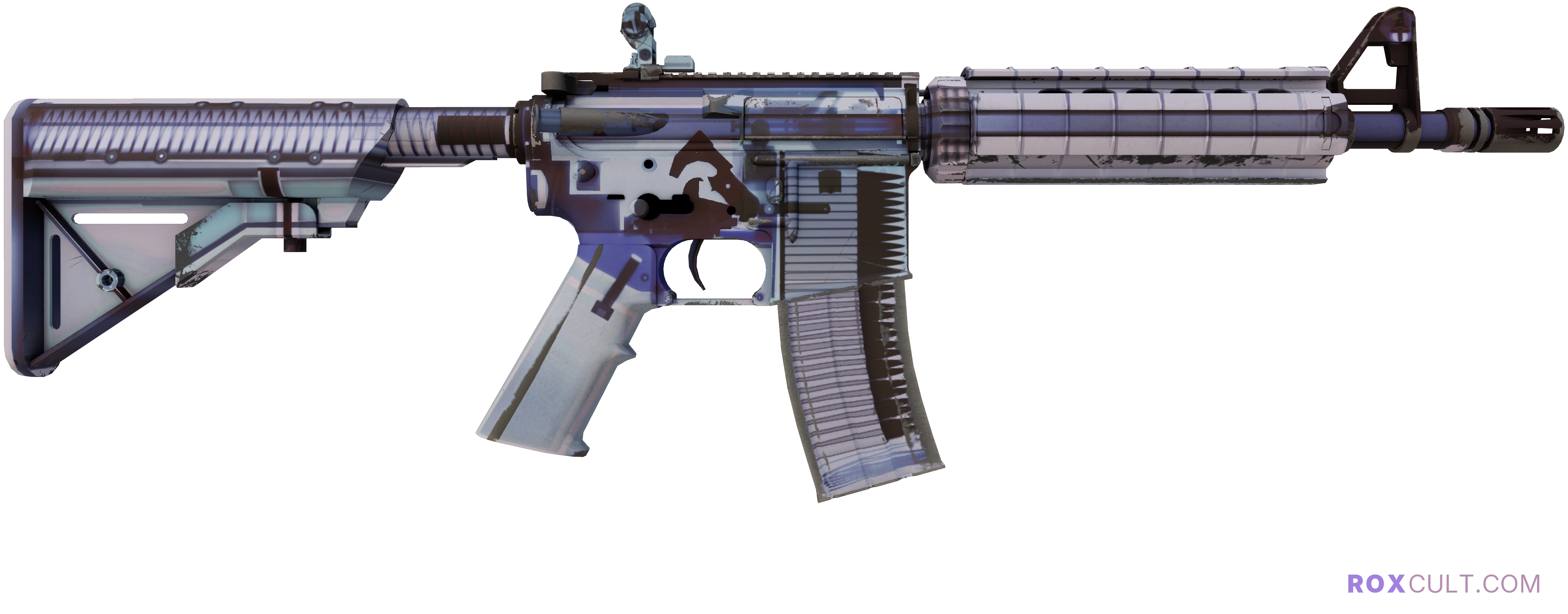 StatTrak™ M4A4 | X-Ray (Factory New) — rox (Holo) Antwerp 2022 craft, backside view