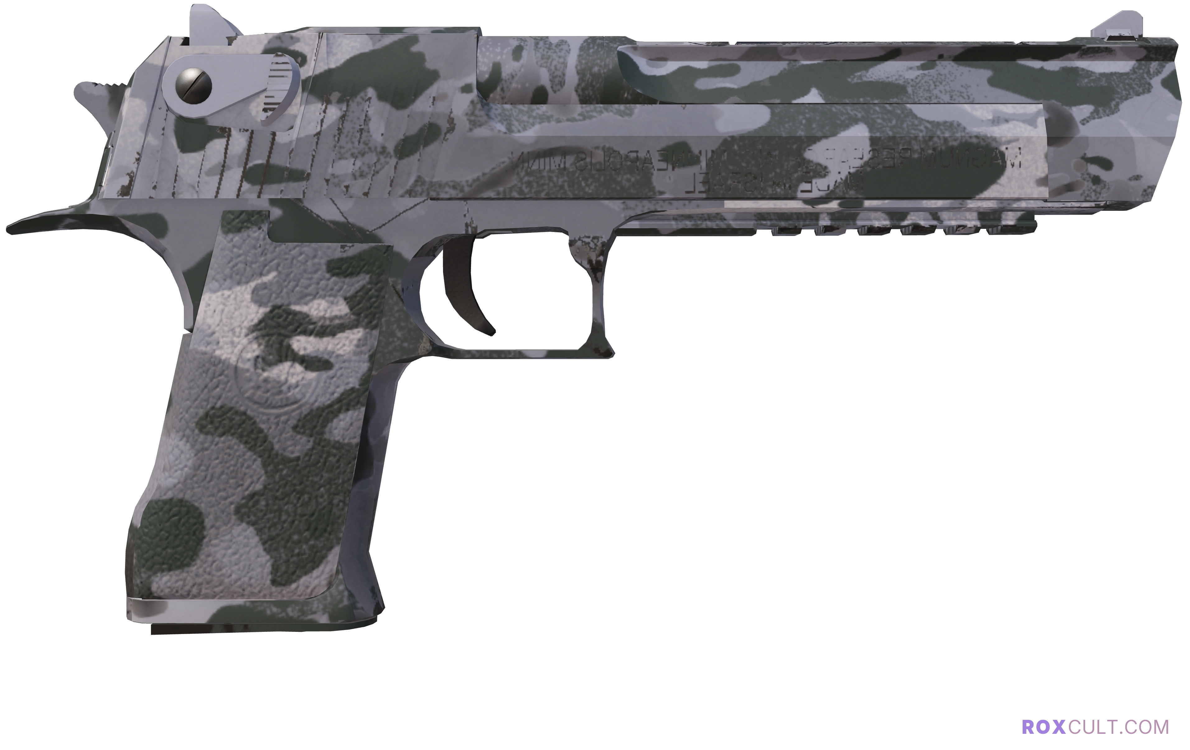 Souvenir Desert Eagle | Urban Rubble (Factory New) — rox (Holo) Antwerp 2022 craft, backside view