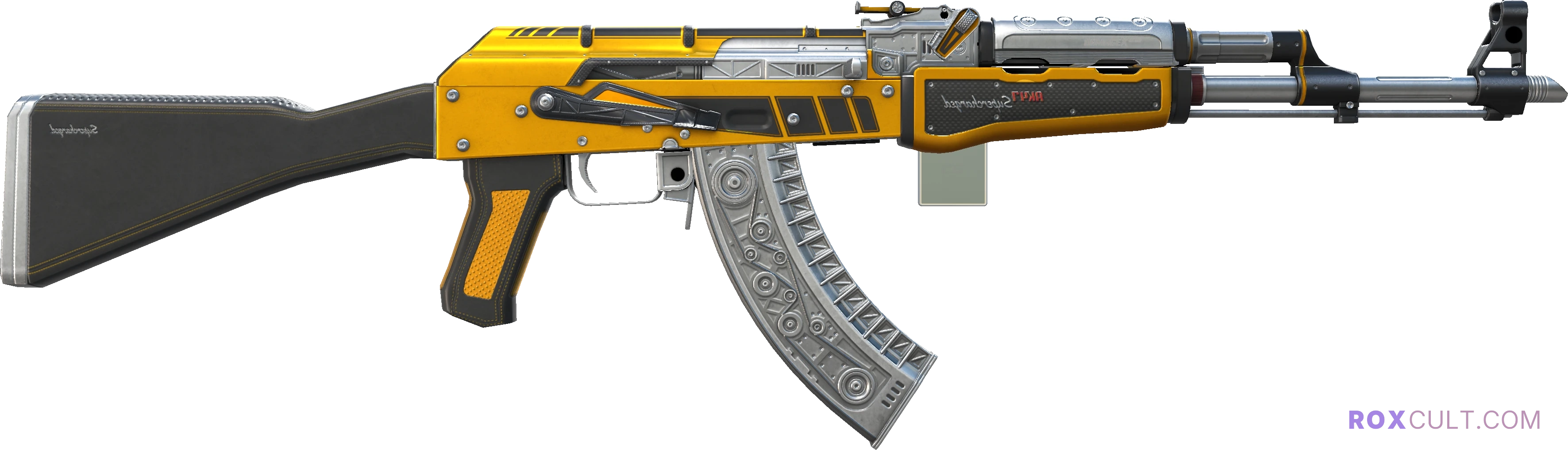 StatTrak™ AK-47 | Fuel Injector (Minimal Wear) — rox (Holo) Antwerp 2022 craft, backside view