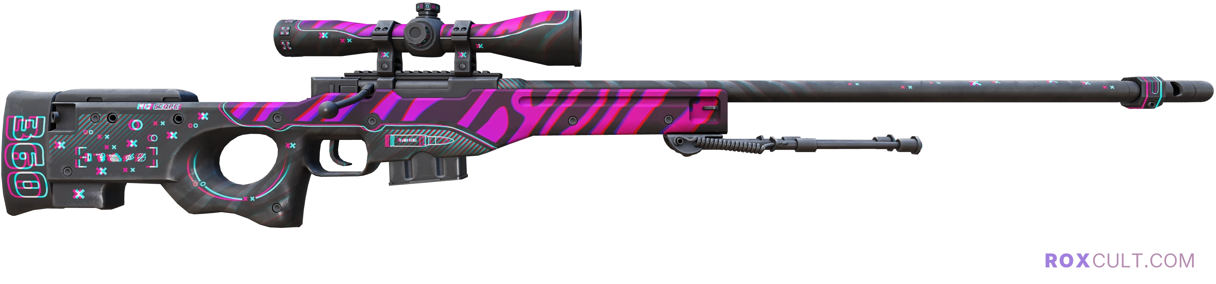 AWP | Chromatic Aberration (Factory New) — rox (Holo) Antwerp 2022 craft, backside view