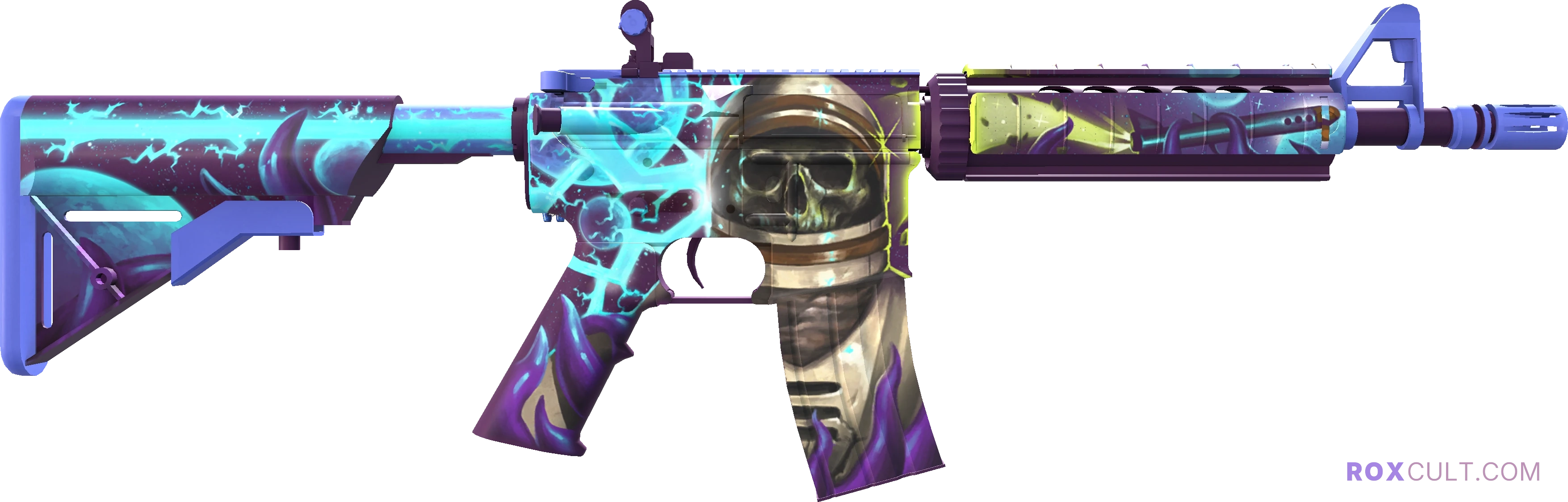 StatTrak™ M4A4 | Desolate Space (Factory New) — rox (Holo) Antwerp 2022 craft, backside view
