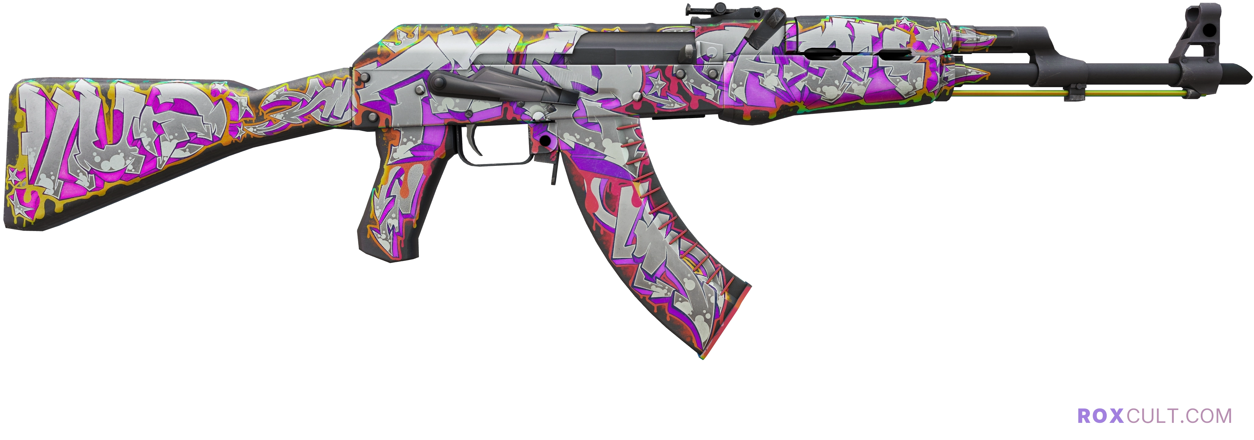 StatTrak™ AK-47 | Head Shot (Factory New) — rox (Holo) Antwerp 2022 craft, backside view