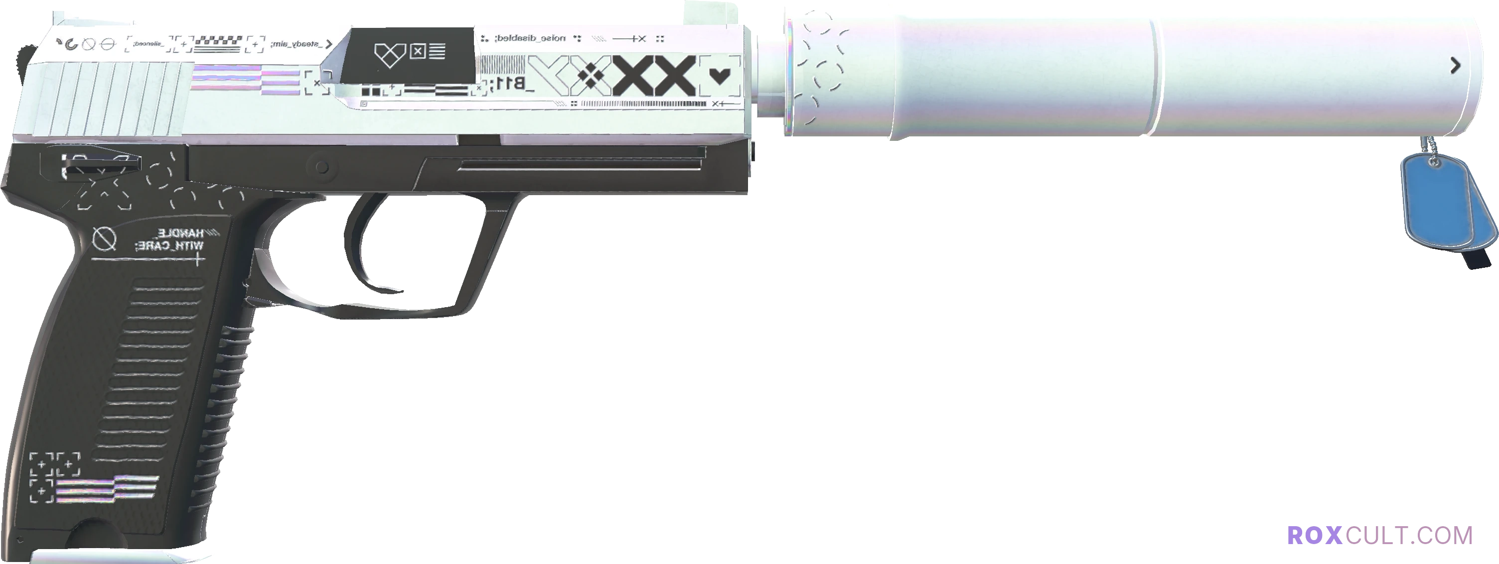 USP-S | Printstream (Factory New) — rox (Holo) Antwerp 2022 craft, backside view