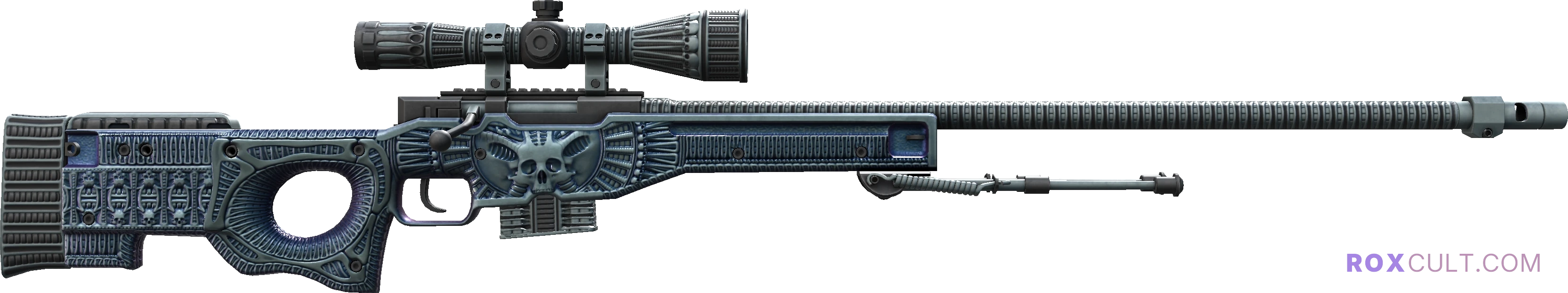 StatTrak™ AWP | Exoskeleton (Factory New) — rox (Holo) Antwerp 2022 craft, backside view