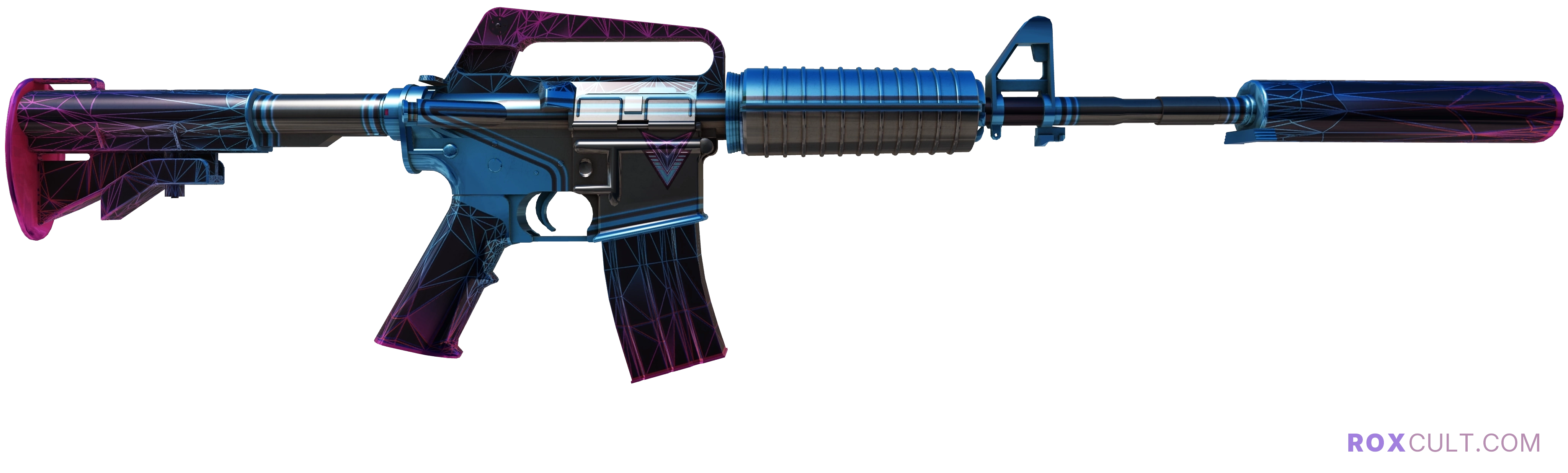 M4A1-S | Decimator (Factory New) — rox (Holo) Antwerp 2022 craft, backside view