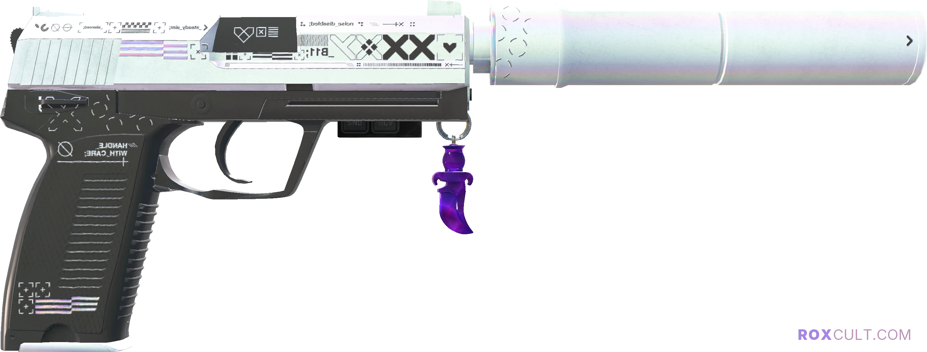 StatTrak™ USP-S | Printstream (Minimal Wear) — rox (Holo) Antwerp 2022 craft, backside view