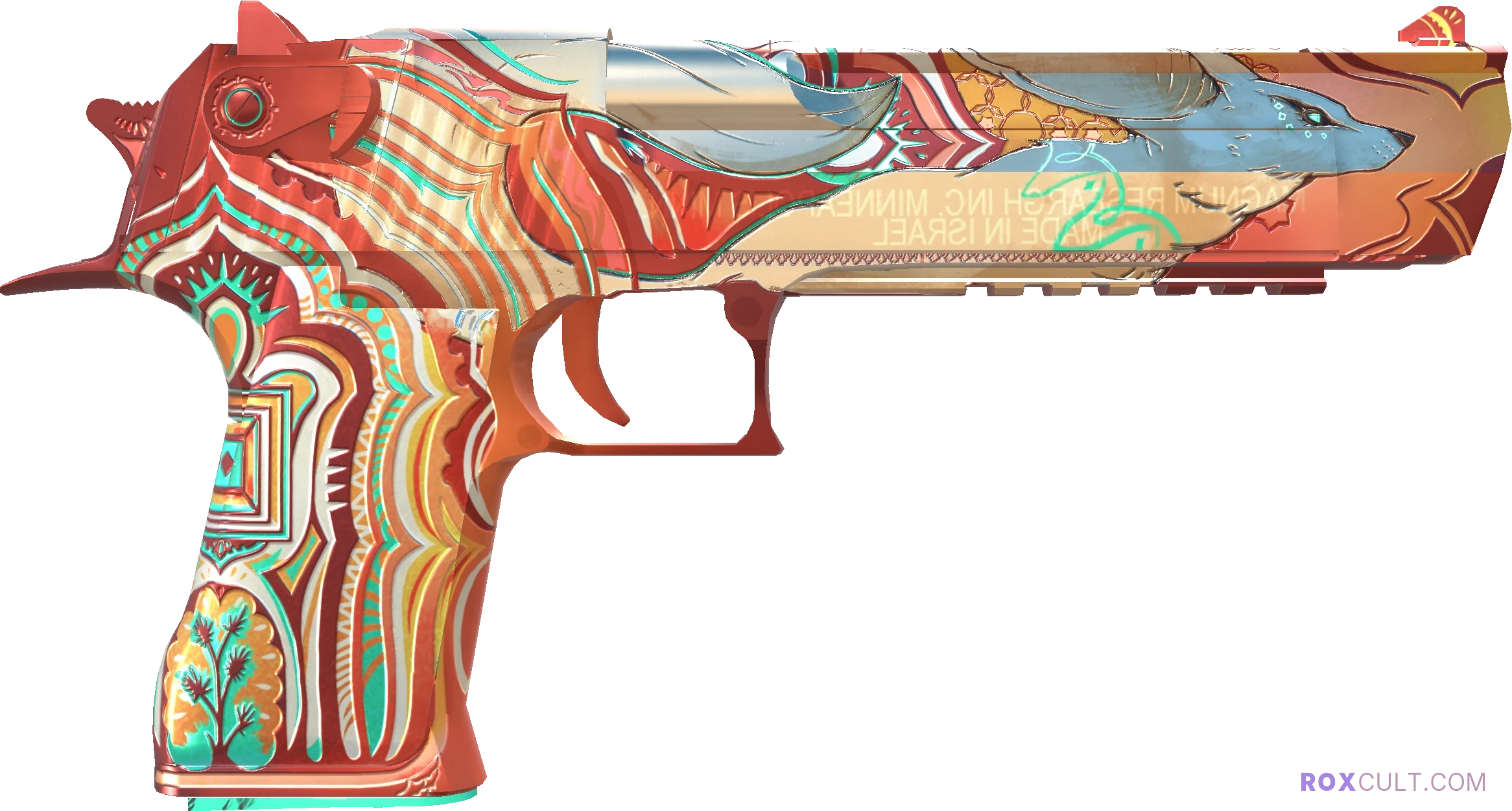 Desert Eagle | Fennec Fox (Factory New) — rox (Holo) Antwerp 2022 craft, backside view