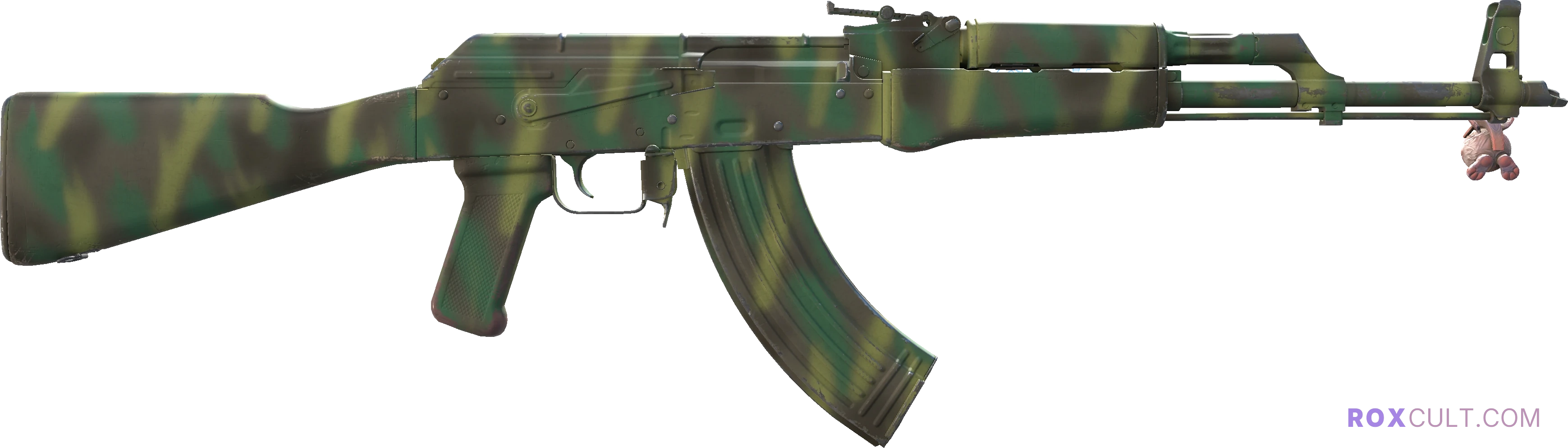 AK-47 | Jungle Spray (Minimal Wear) — rox (Holo) Antwerp 2022 craft, backside view