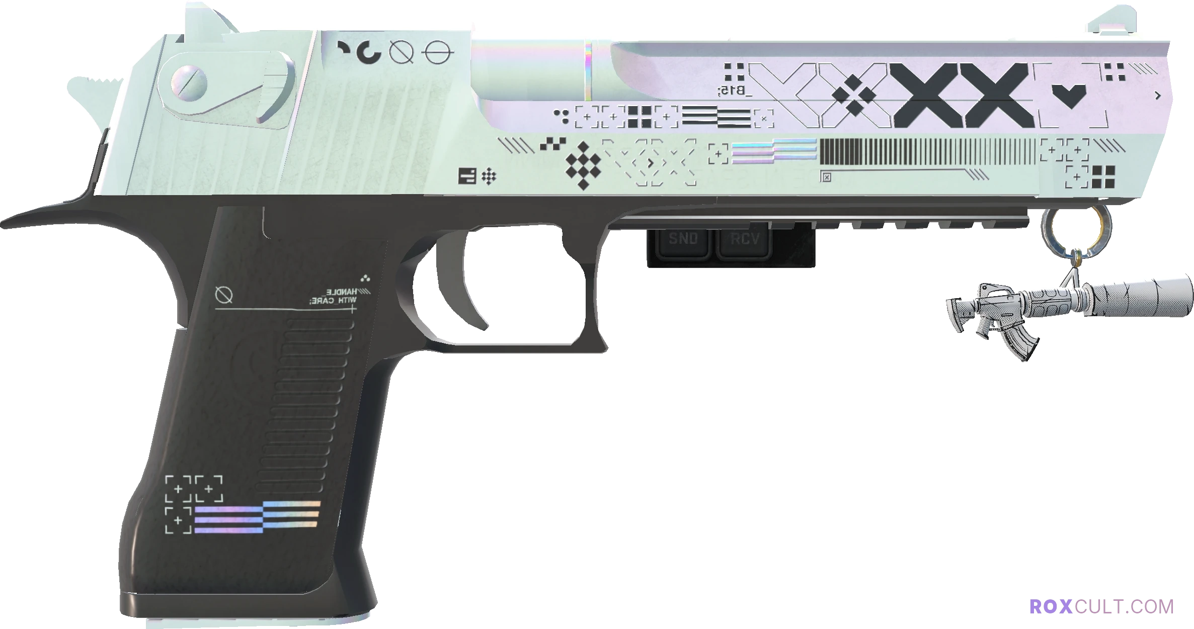 StatTrak™ Desert Eagle | Printstream (Factory New) — rox (Holo) Antwerp 2022 craft, backside view