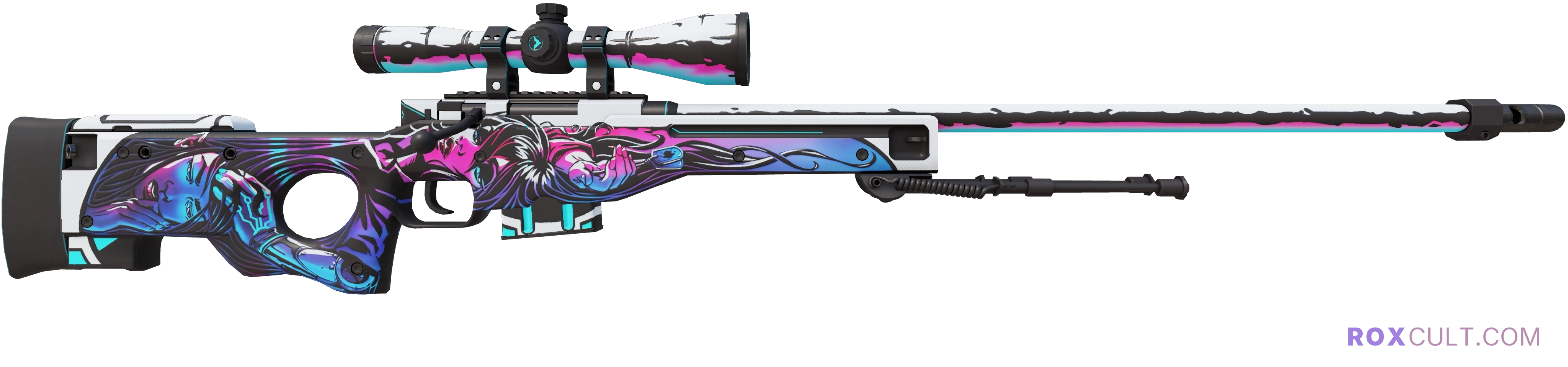 AWP | Neo-Noir (Factory New) — rox (Holo) Antwerp 2022 craft, backside view