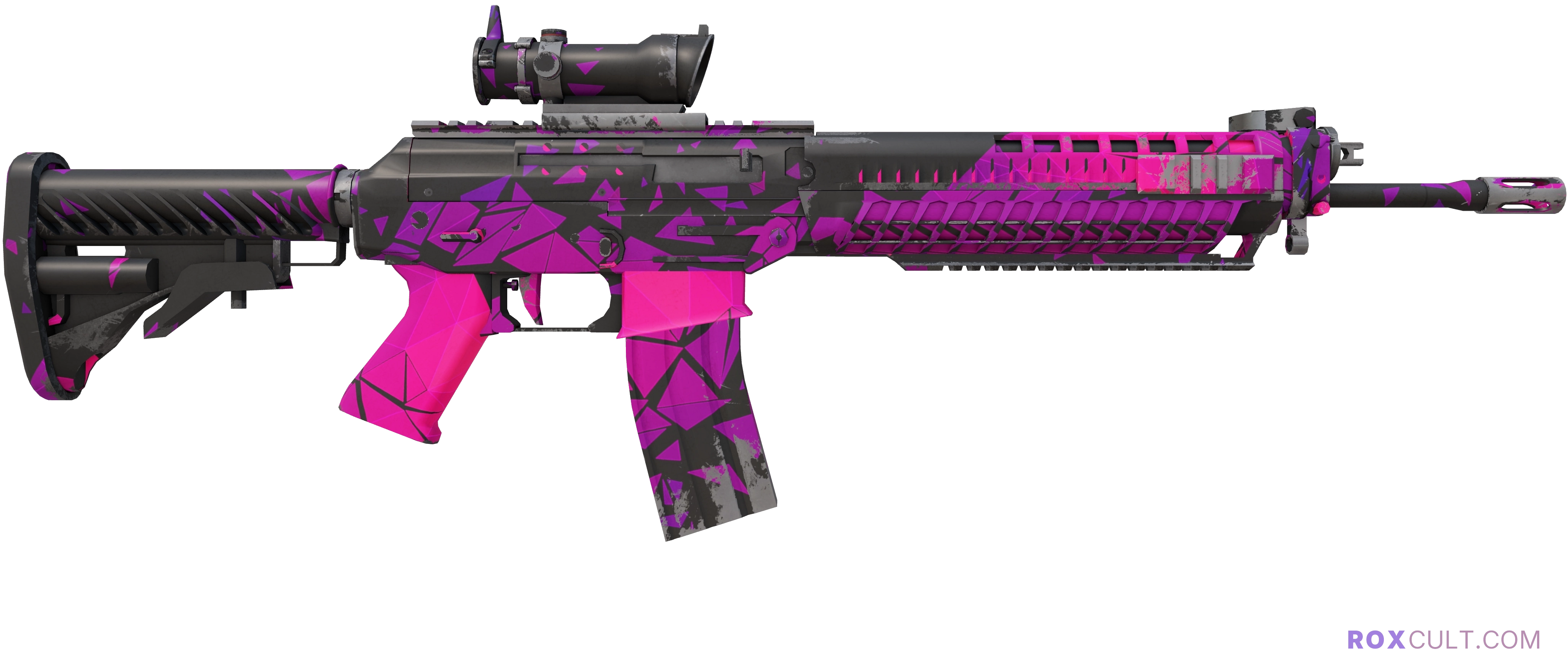 StatTrak™ SG 553 | Pulse (Minimal Wear) — rox (Holo) Antwerp 2022 craft, backside view