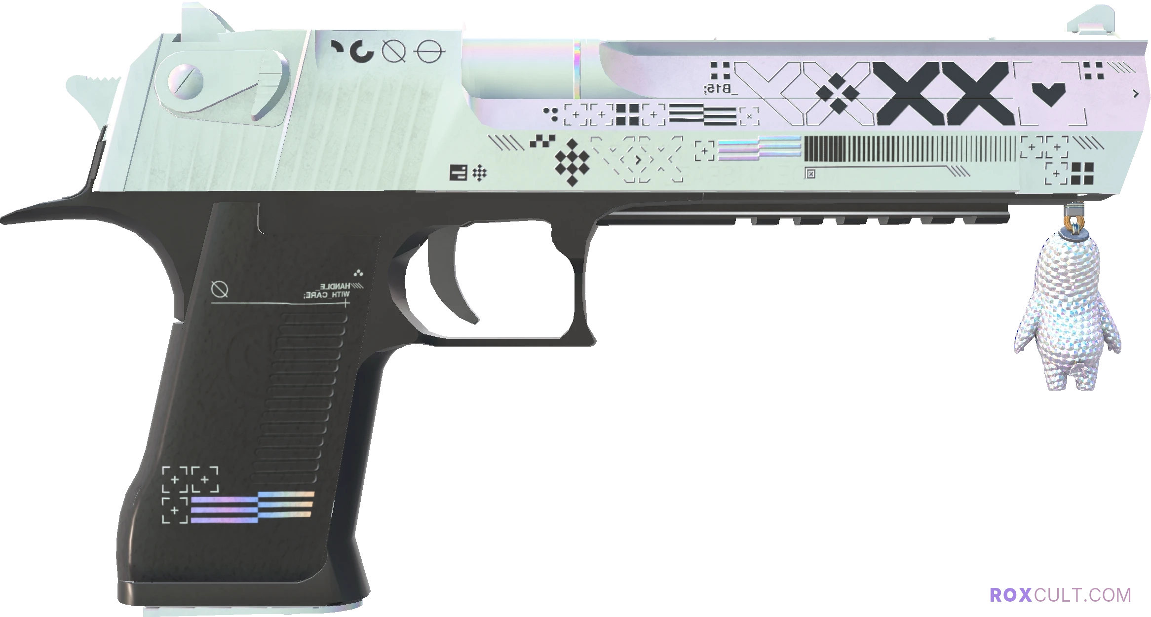 Desert Eagle | Printstream (Factory New) — rox (Holo) Antwerp 2022 craft, backside view