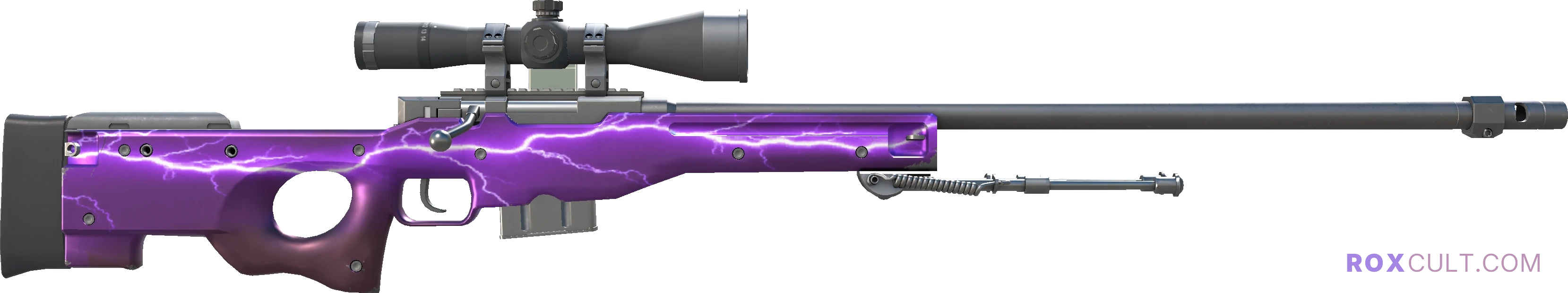 AWP | Lightning Strike (Factory New) — rox (Holo) Antwerp 2022 craft, backside view