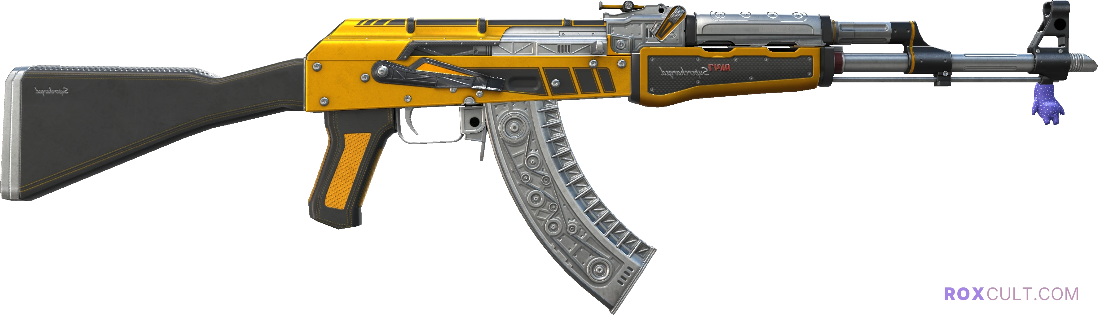 AK-47 | Fuel Injector (Field-Tested) — rox (Holo) Antwerp 2022 craft, backside view