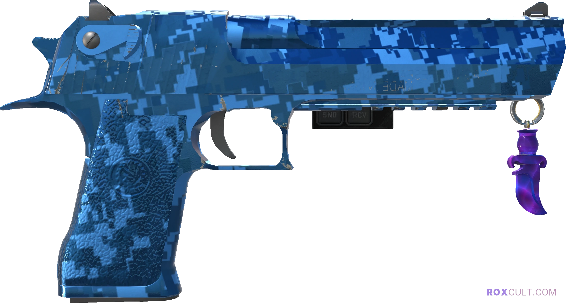 StatTrak™ Desert Eagle | Cobalt Disruption (Factory New) — rox (Holo) Antwerp 2022 craft, backside view
