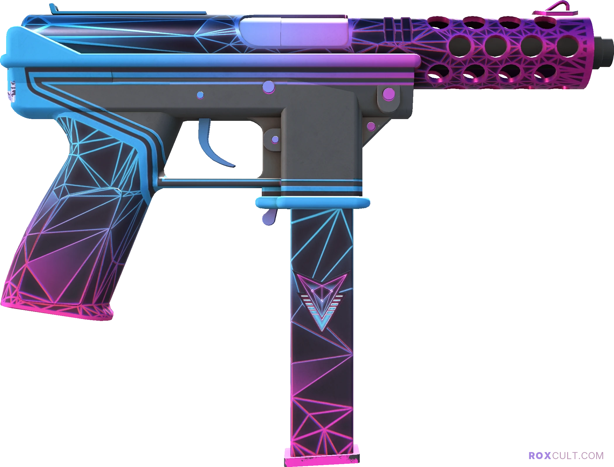 Tec-9 | Decimator (Factory New) — rox (Holo) Antwerp 2022 craft, backside view