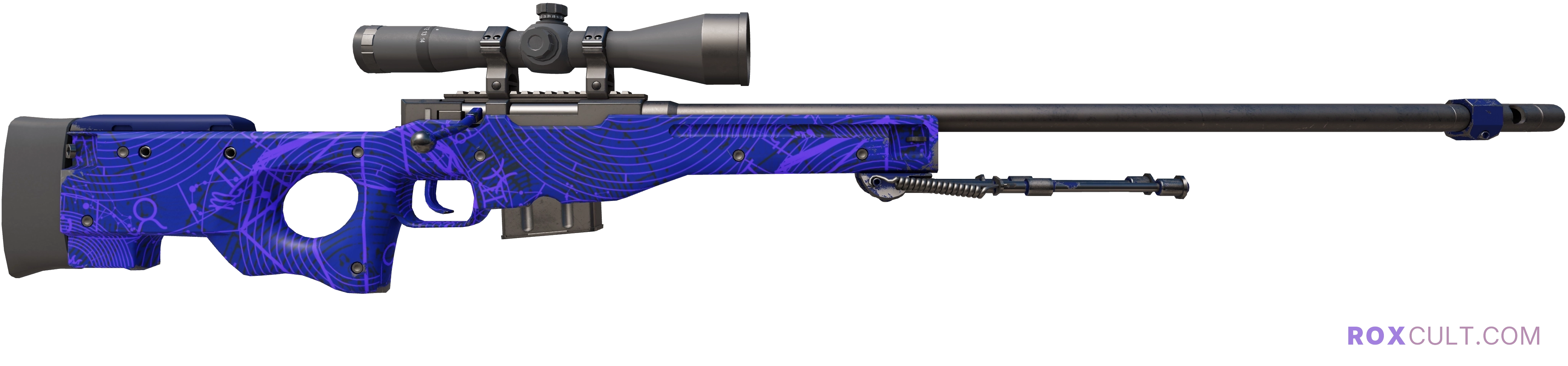AWP | Sun in Leo (Factory New) — rox (Holo) Antwerp 2022 craft, backside view