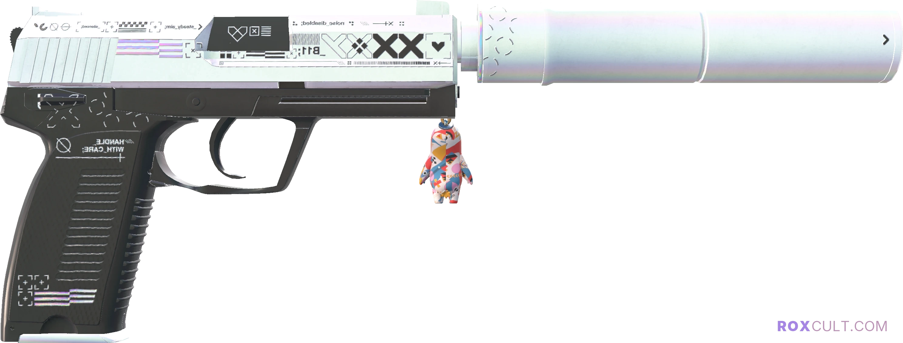 USP-S | Printstream (Factory New) — rox (Holo) Antwerp 2022 craft, backside view