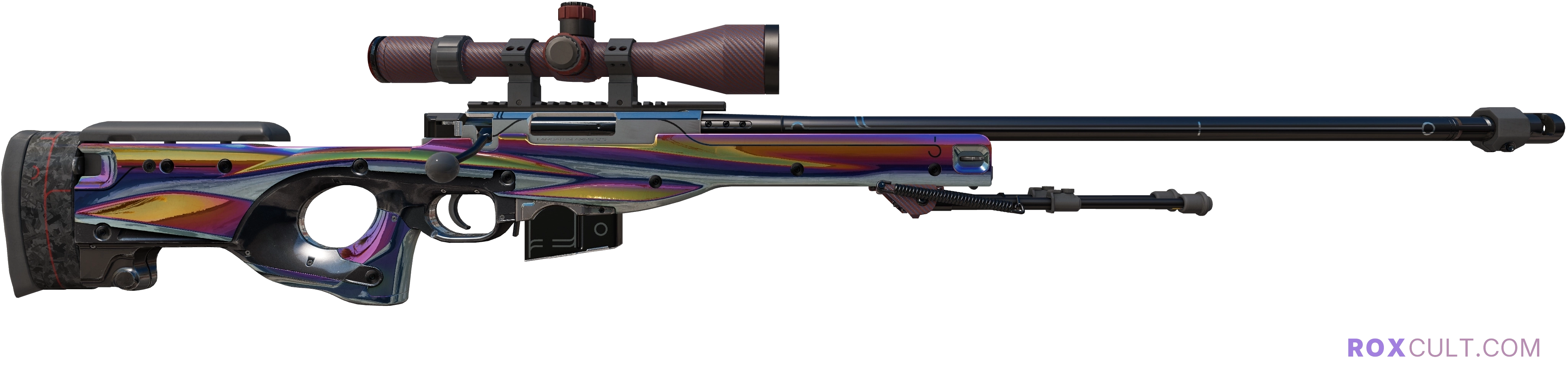 StatTrak™ AWP | Chrome Cannon (Factory New) — rox (Holo) Antwerp 2022 craft, backside view