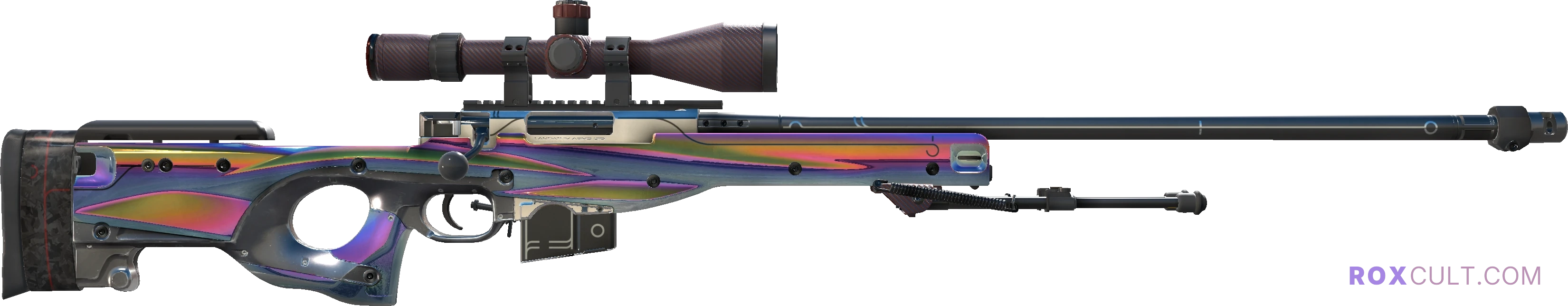 AWP | Chrome Cannon (Factory New) — rox (Holo) Antwerp 2022 craft, backside view