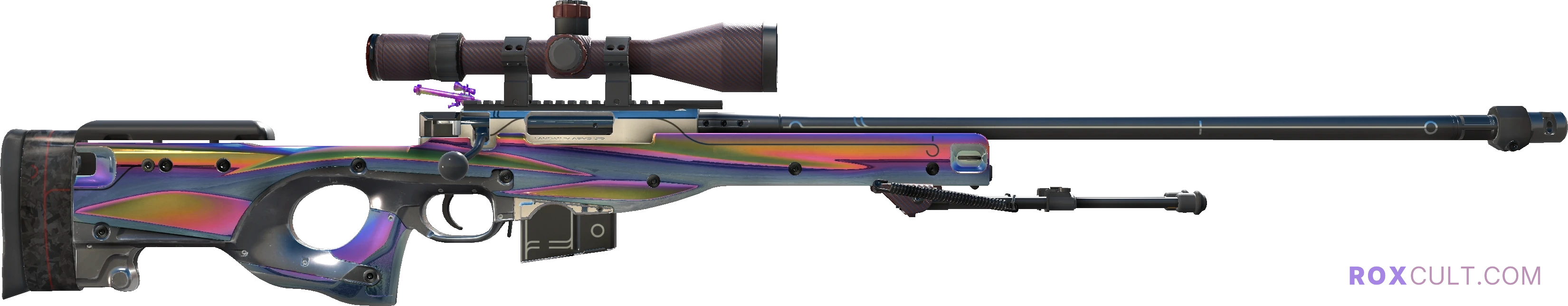AWP | Chrome Cannon (Minimal Wear) — rox (Holo) Antwerp 2022 craft, backside view