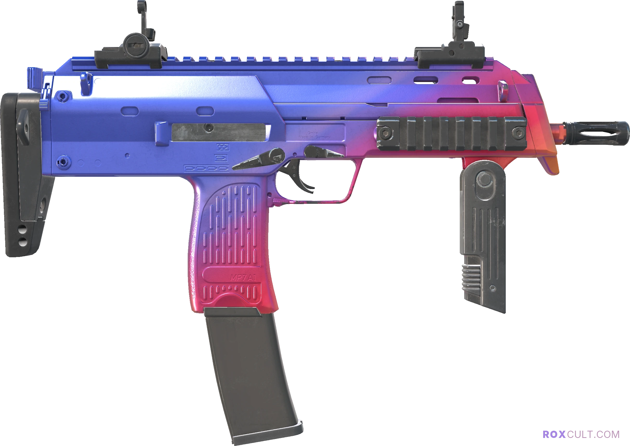 MP7 | Fade (Factory New) — rox (Holo) Antwerp 2022 craft, backside view