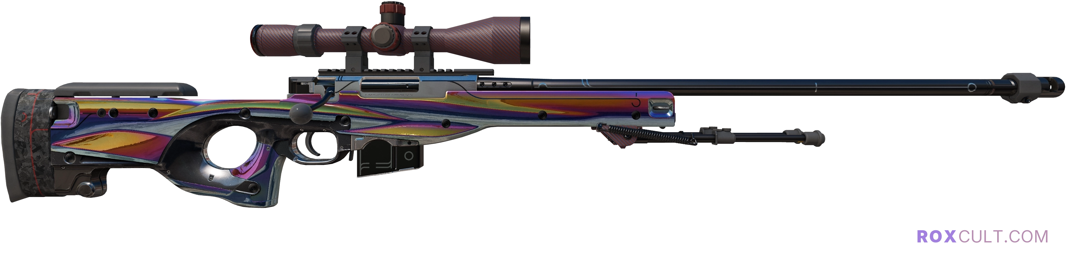 StatTrak™ AWP | Chrome Cannon (Minimal Wear) — rox (Holo) Antwerp 2022 craft, backside view