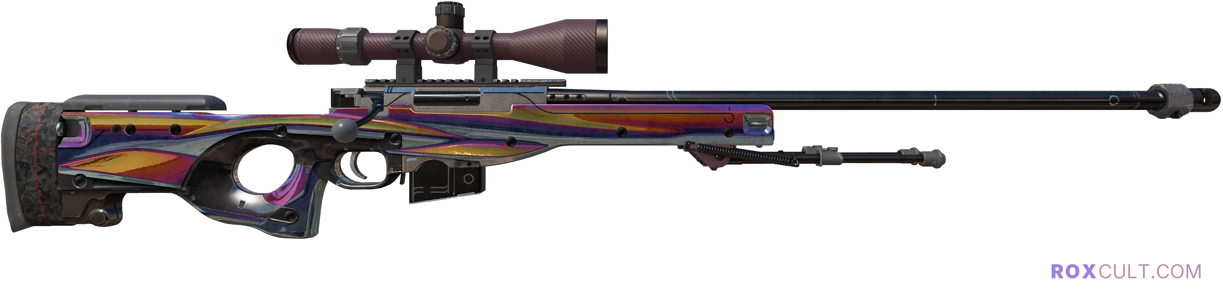 AWP | Chrome Cannon (Field-Tested) — rox (Holo) Antwerp 2022 craft, backside view