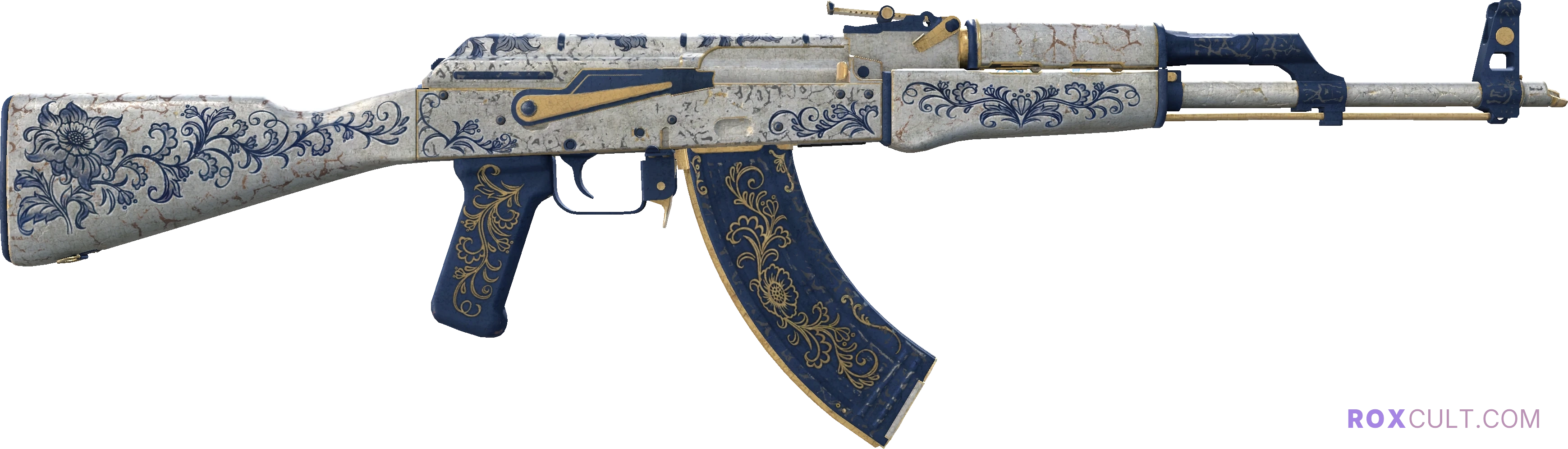 StatTrak™ AK-47 | Inheritance (Battle-Scarred) — rox (Holo) Antwerp 2022 craft, backside view