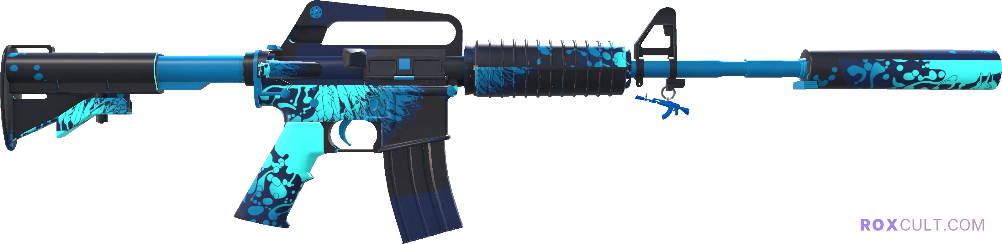 M4A1-S | Icarus Fell (Factory New) — rox (Holo) Antwerp 2022 craft, backside view