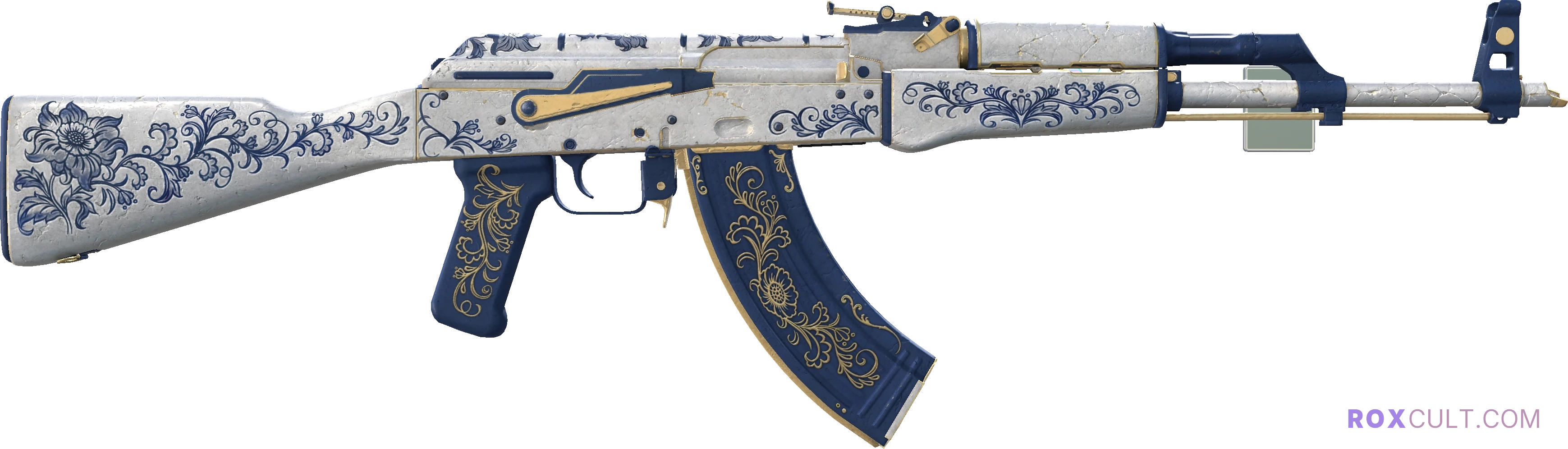 StatTrak™ AK-47 | Inheritance (Field-Tested) — rox (Holo) Antwerp 2022 craft, backside view