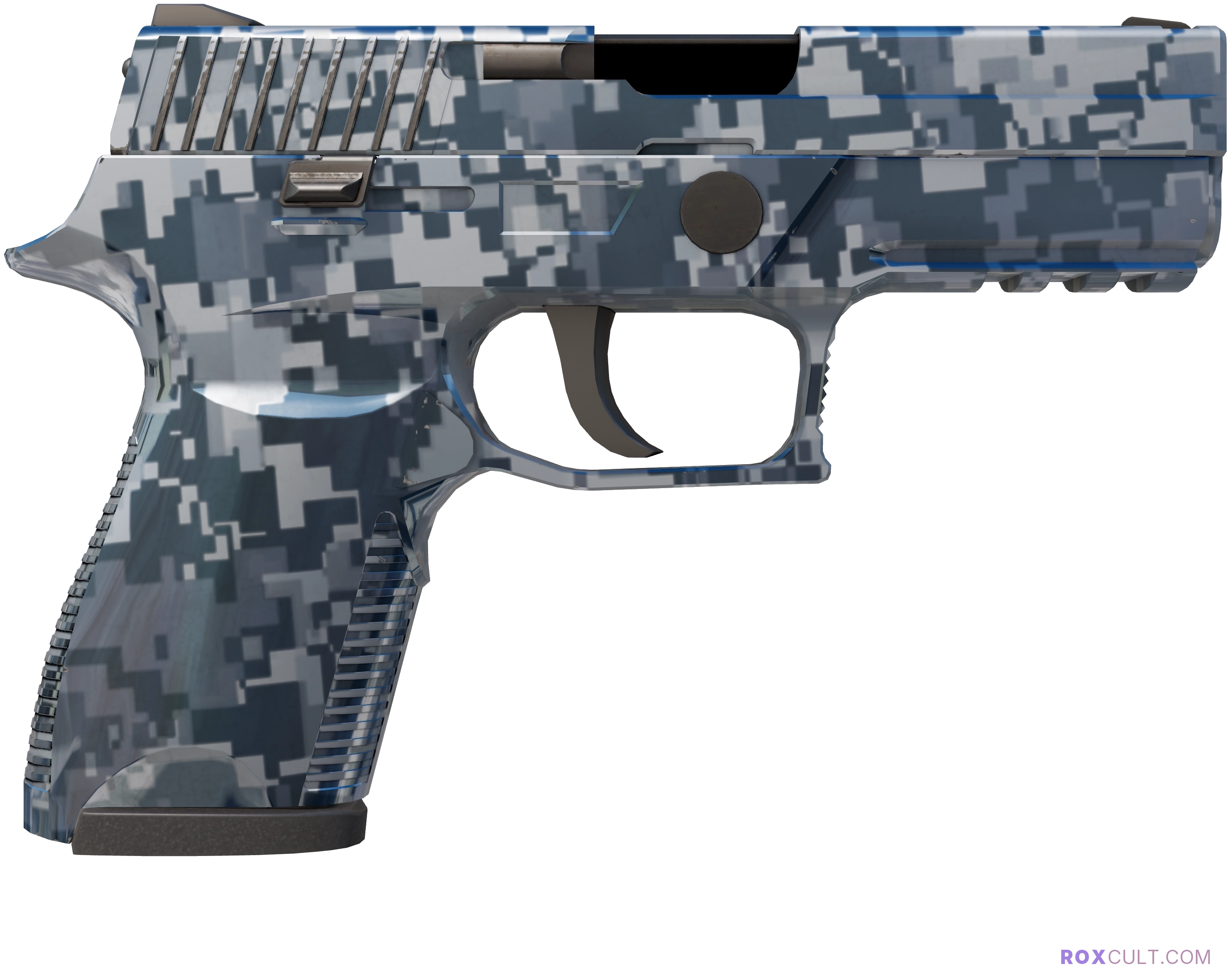 P250 | Steel Disruption (Factory New) — rox (Holo) Antwerp 2022 craft, backside view