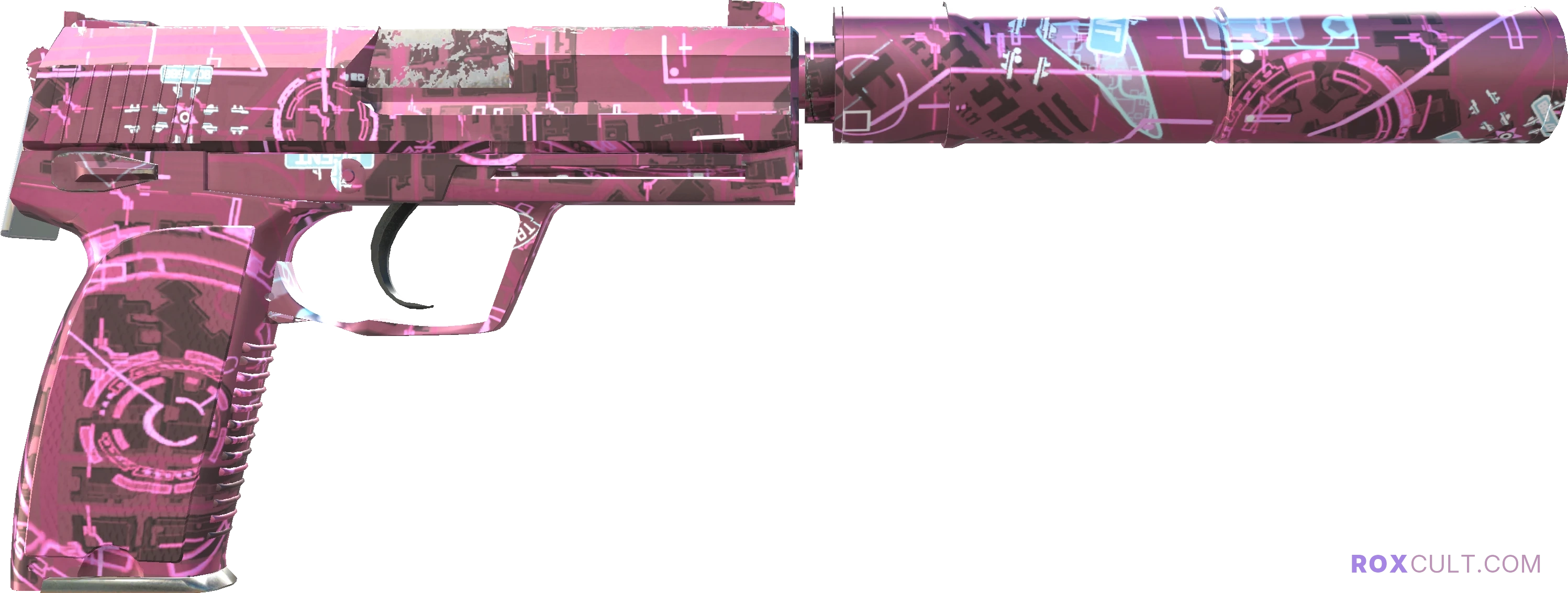 USP-S | Target Acquired (Factory New) — rox (Holo) Antwerp 2022 craft, backside view