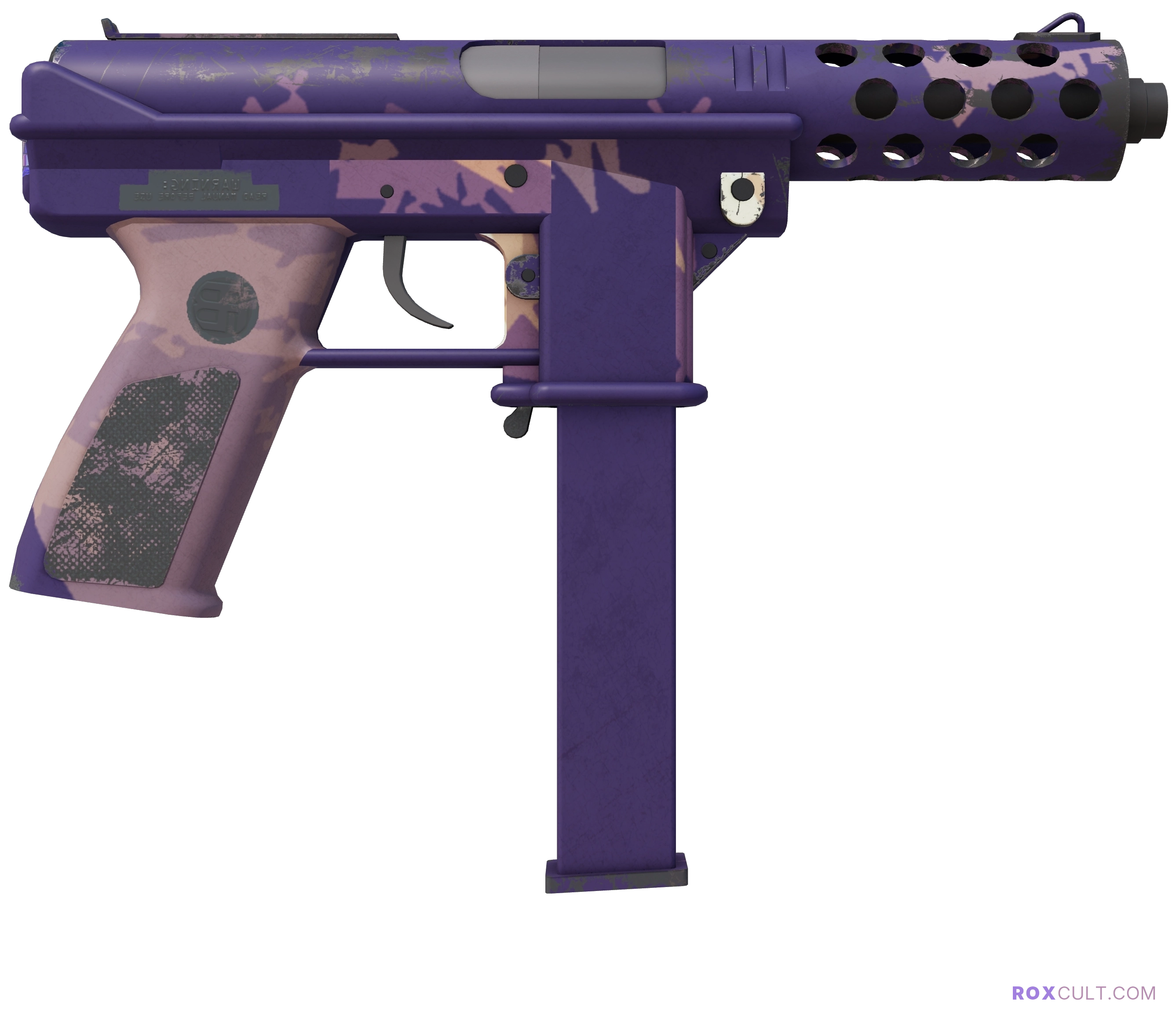 Tec-9 | Sandstorm (Field-Tested) — rox (Holo) Antwerp 2022 craft, backside view