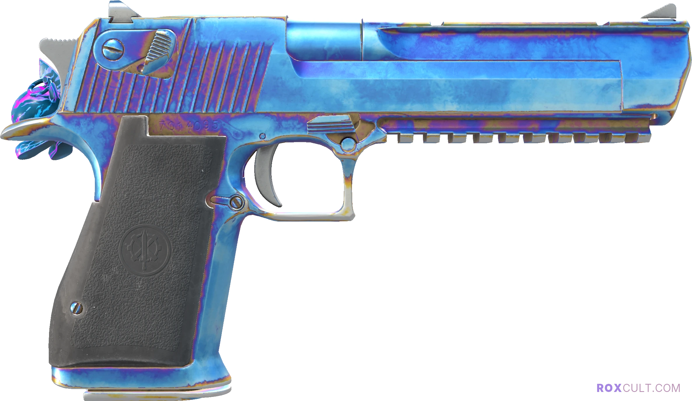 Desert Eagle | Heat Treated (Factory New) — rox (Holo) Antwerp 2022 craft, backside view