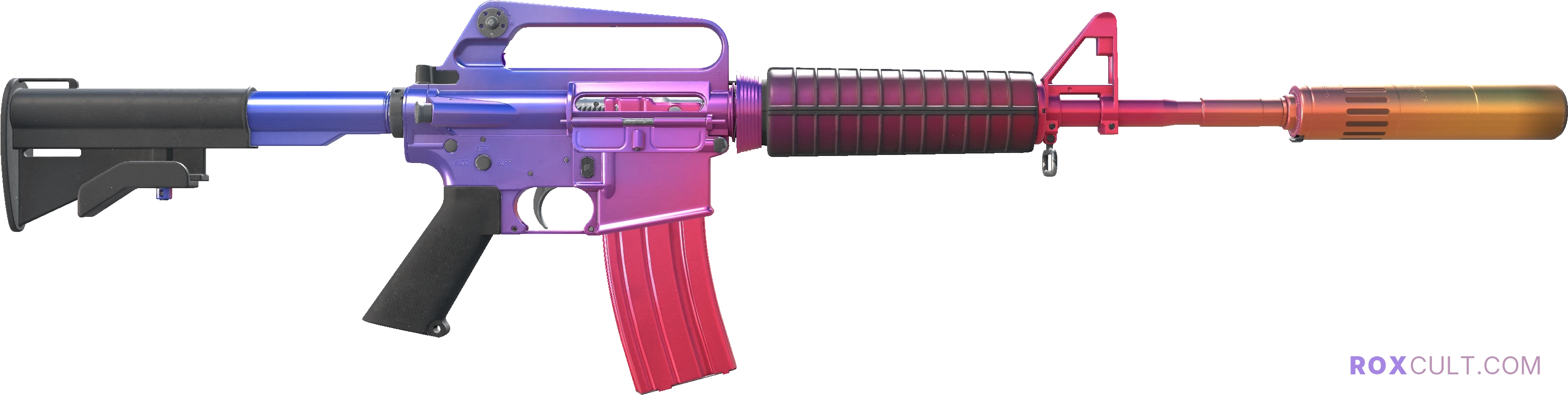 M4A1-S | Fade (Factory New) — rox (Holo) Antwerp 2022 craft, backside view