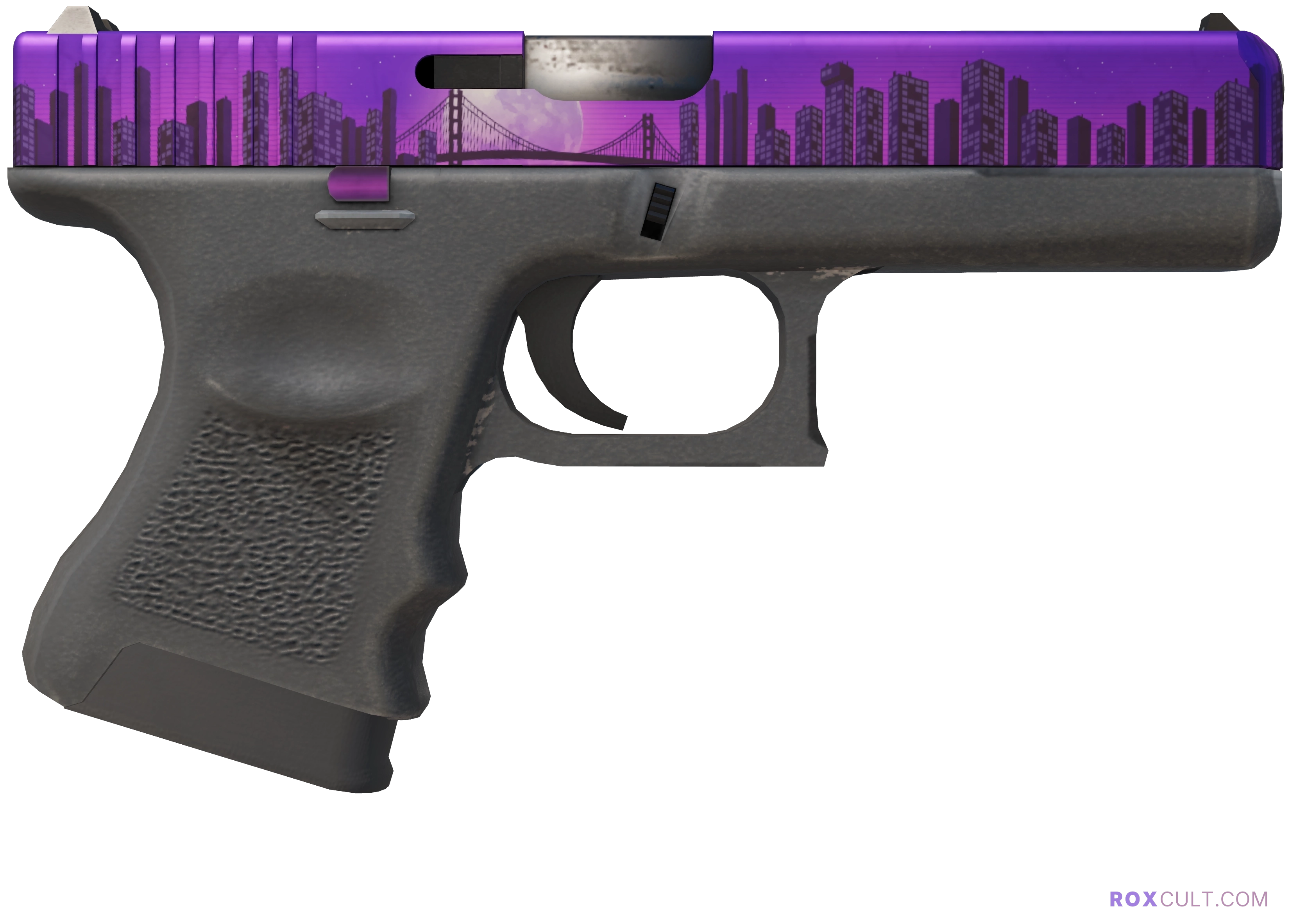 Glock-18 | Moonrise (Factory New) — rox (Holo) Antwerp 2022 craft, backside view