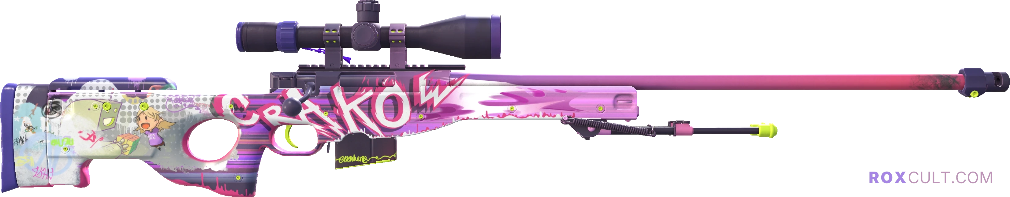 AWP | Crakow! (Factory New) — rox (Holo) Antwerp 2022 craft, backside view
