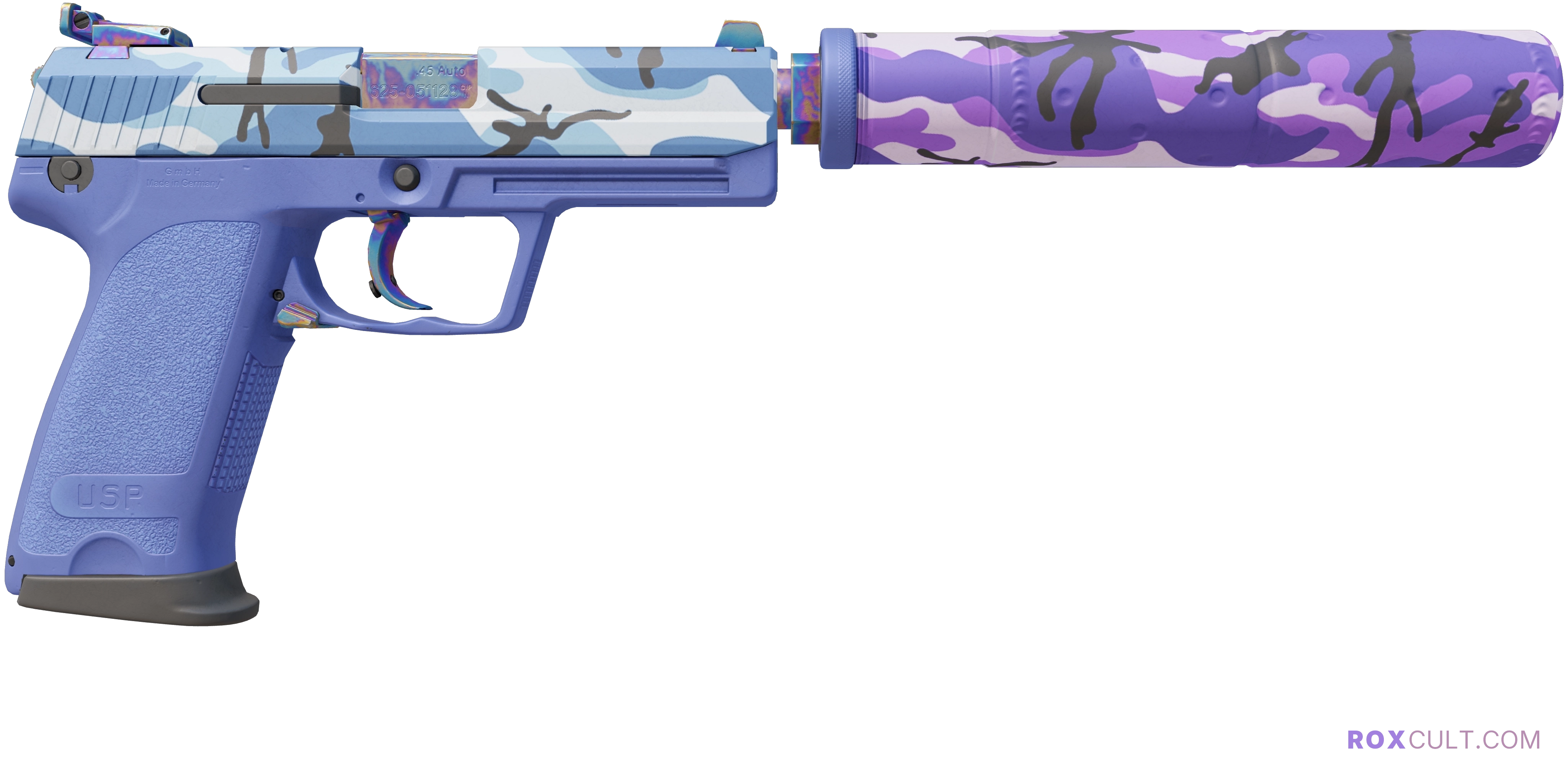 USP-S | Alpine Camo (Factory New) — rox (Holo) Antwerp 2022 craft, backside view