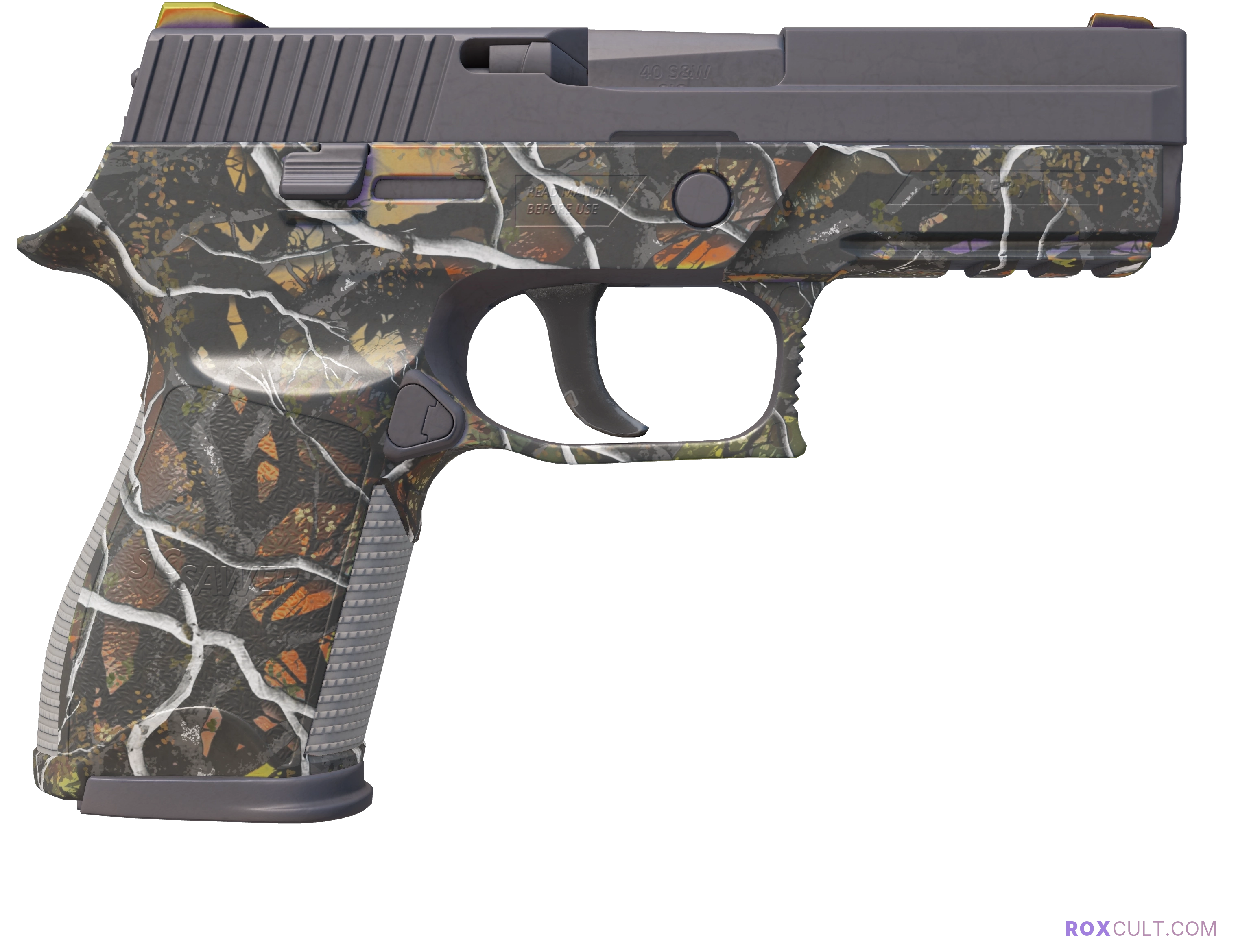 P250 | Small Game (Factory New) — rox (Holo) Antwerp 2022 craft, backside view
