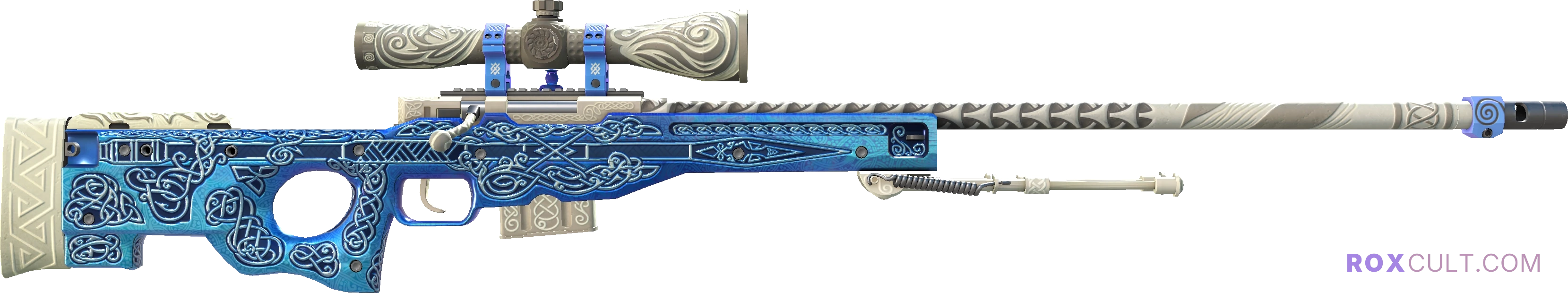 AWP | Gungnir (Factory New) — rox (Holo) Antwerp 2022 craft, backside view