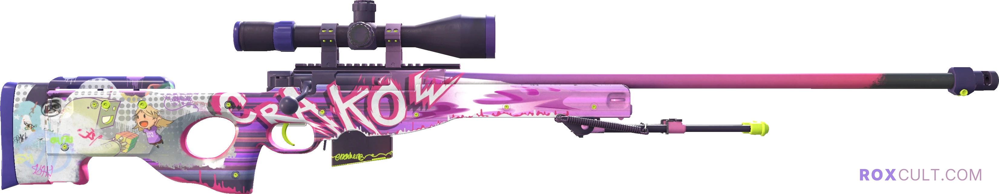 AWP | Crakow! (Minimal Wear) — rox (Holo) Antwerp 2022 craft, backside view