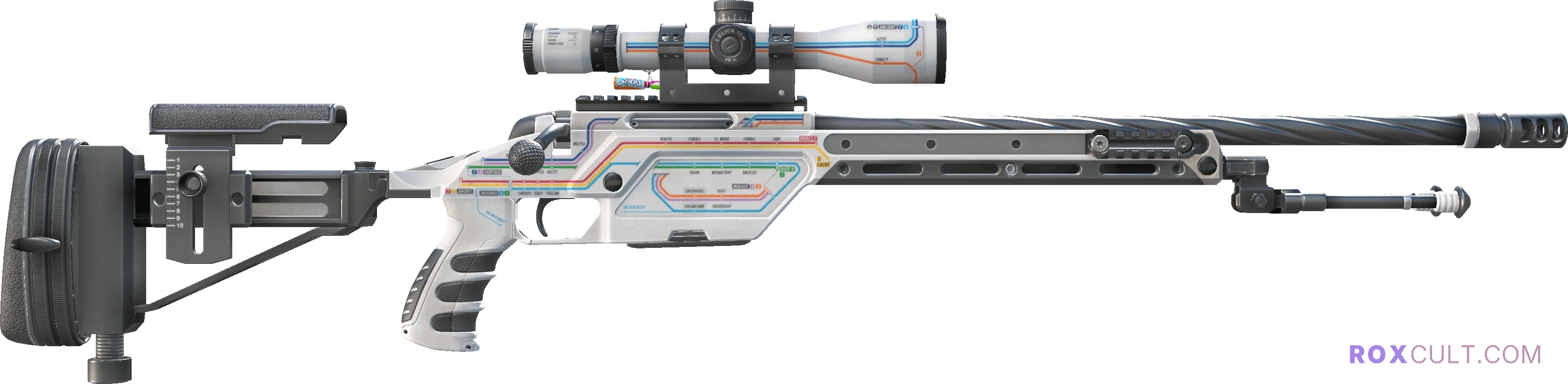 SSG 08 | Rapid Transit (Factory New) — rox (Holo) Antwerp 2022 craft, backside view