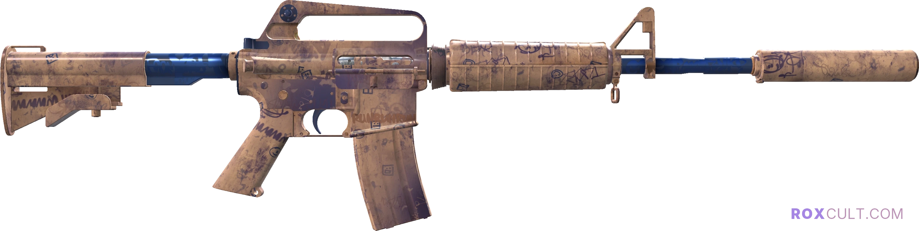 M4A1-S | Wash me plz (Factory New) — rox (Holo) Antwerp 2022 craft, backside view