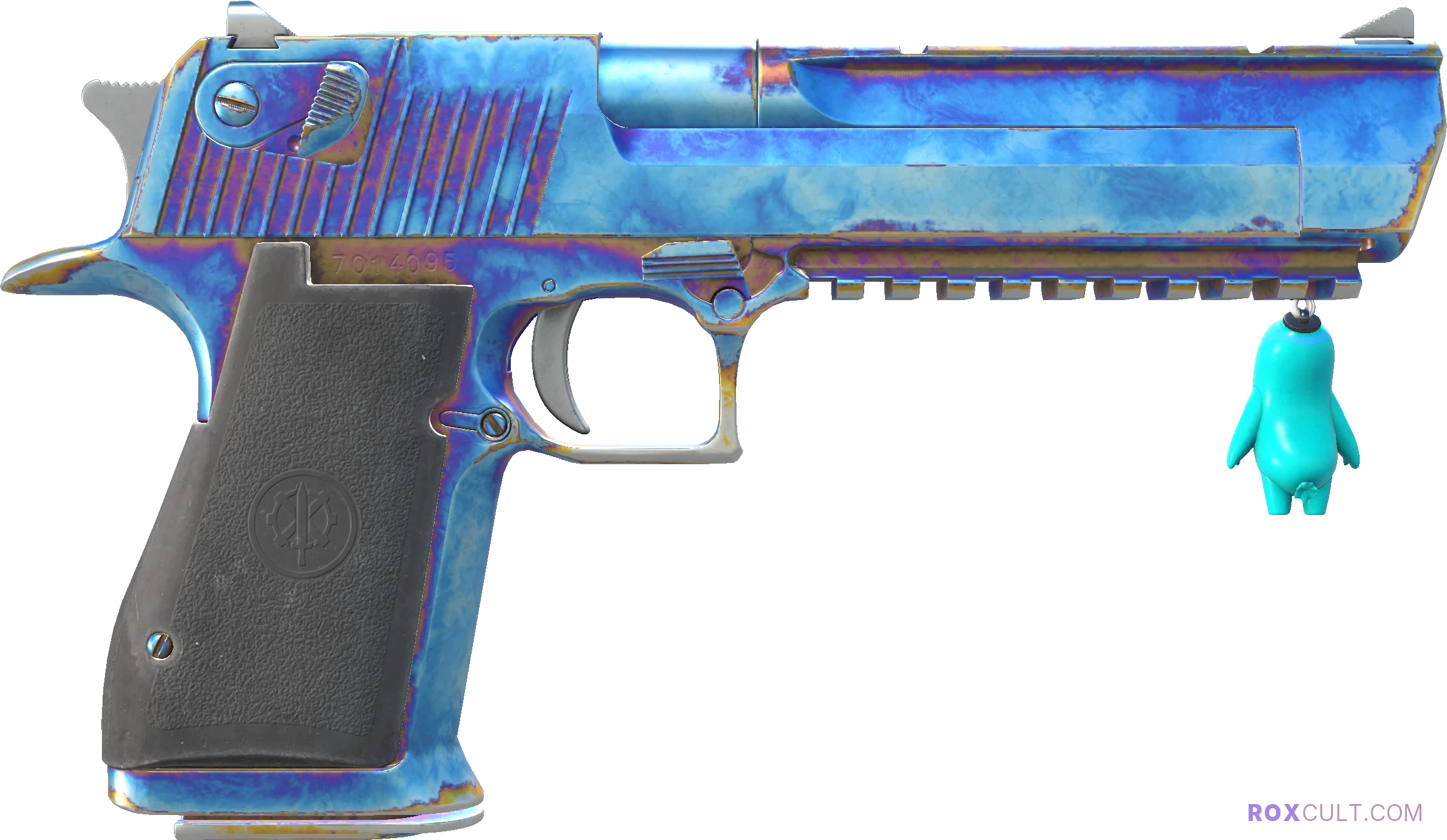 Desert Eagle | Heat Treated (Minimal Wear) — rox (Holo) Antwerp 2022 craft, backside view