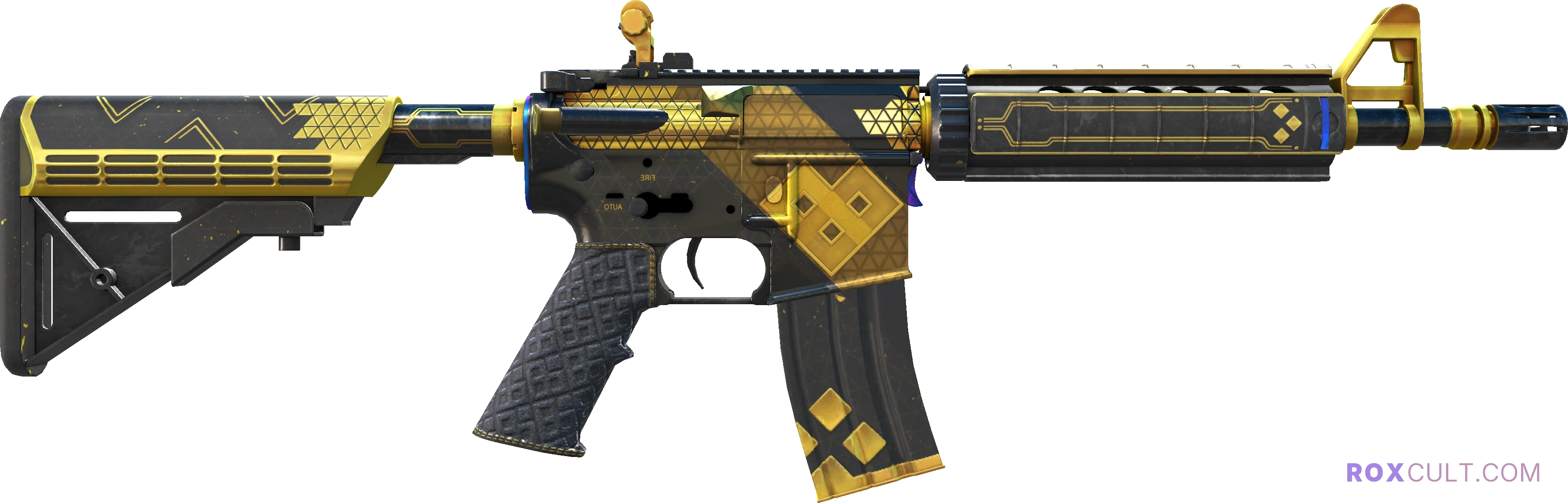 M4A4 | The Coalition (Factory New) — rox (Holo) Antwerp 2022 craft, backside view