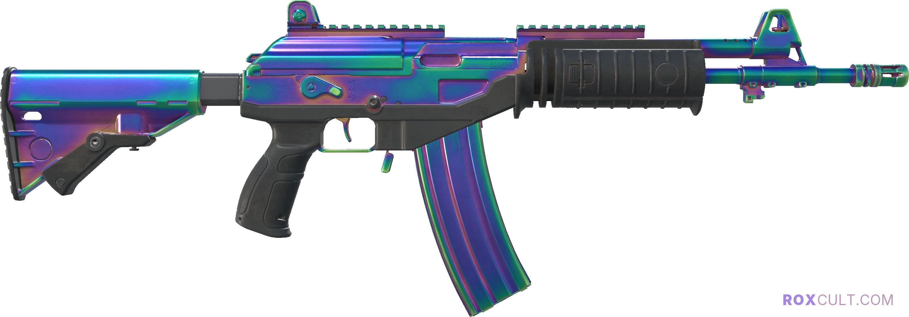 Galil AR | Rainbow Spoon (Minimal Wear) — rox (Holo) Antwerp 2022 craft, backside view